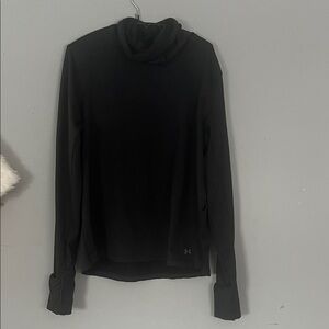 Under Armour Black Fitted Turtleneck Top Large